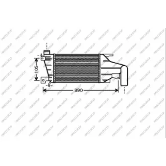 Intercooler, échangeur PRASCO OEM 93179039