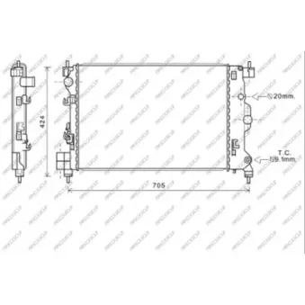 Radiateur, refroidissement du moteur PRASCO OEM 1300342