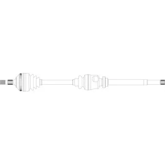 Arbre de transmission avant droit GENERAL RICAMBI OEM 3273Z0