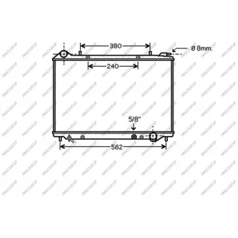 Radiateur, refroidissement du moteur PRASCO OP860R005 pour OPEL FRONTERA 2.2 DTI - 116cv