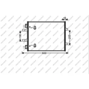 Condenseur, climatisation PRASCO OEM 93862283