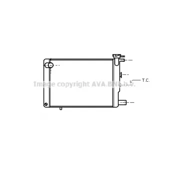 PRASCO PE2006 - Radiateur, refroidissement du moteur