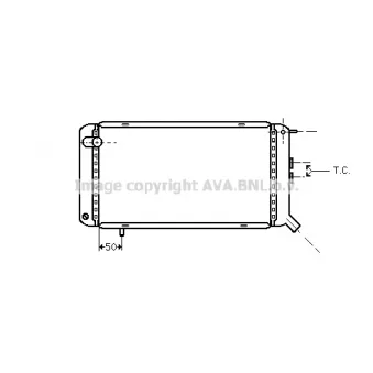 Radiateur, refroidissement du moteur PRASCO [PE2029]