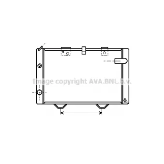 PRASCO PE2035 - Radiateur, refroidissement du moteur