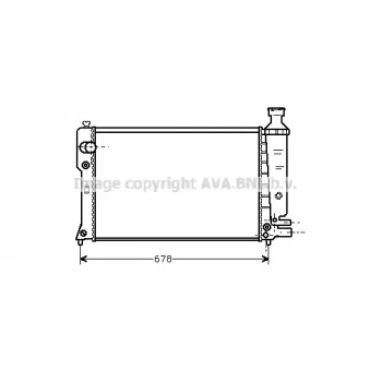 PRASCO PE2098 - Radiateur, refroidissement du moteur