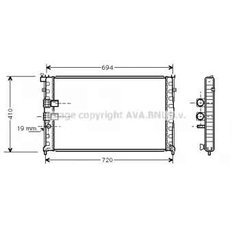 PRASCO PE2178 - Radiateur, refroidissement du moteur