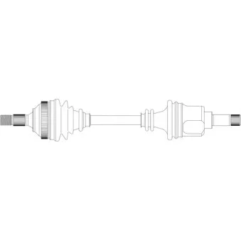 Arbre de transmission avant gauche GENERAL RICAMBI PE3217