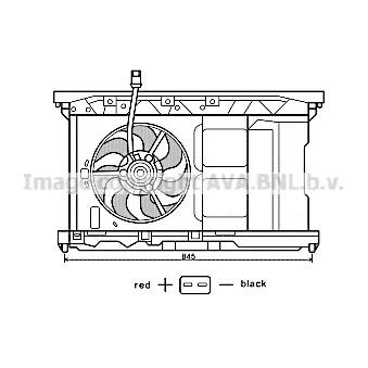 Ventilateur, refroidissement du moteur PRASCO [PE7549]