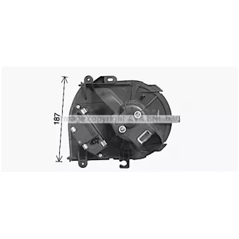 Moteur électrique, pulseur d'air habitacle PRASCO [PE8560]