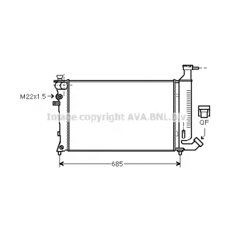 PRASCO PEA2148 - Radiateur, refroidissement du moteur