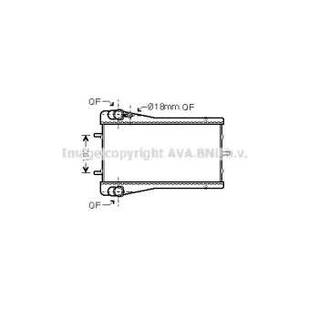 PRASCO PR2043 - Radiateur, refroidissement du moteur