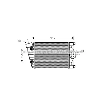 Intercooler, échangeur PRASCO [PR4046]
