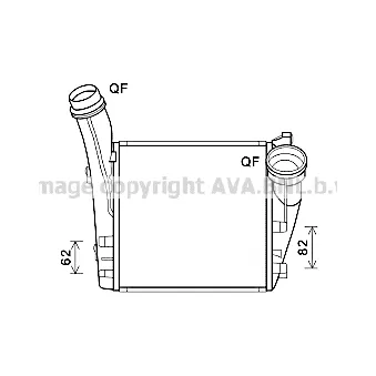 PRASCO PR4085 - Intercooler, échangeur