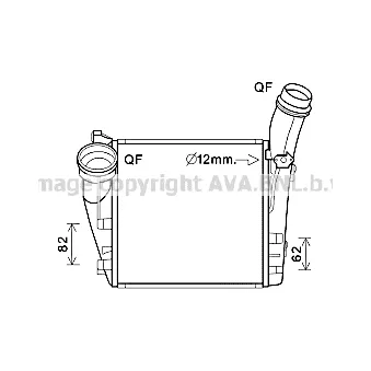 PRASCO PR4086 - Intercooler, échangeur