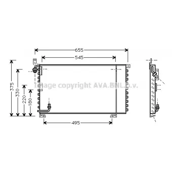 PRASCO PR5025 - Condenseur, climatisation