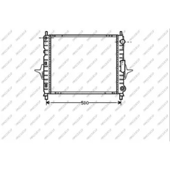 Radiateur, refroidissement du moteur PRASCO RN025R002