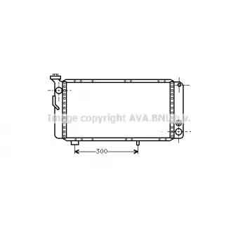 PRASCO RT2008 - Radiateur, refroidissement du moteur