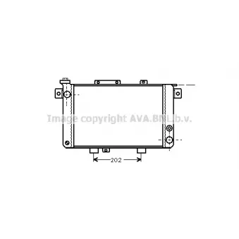 Radiateur, refroidissement du moteur PRASCO [RT2013]
