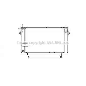 PRASCO RT2049 - Radiateur, refroidissement du moteur