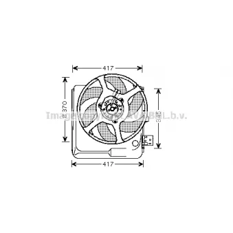 PRASCO RT7524 - Ventilateur, refroidissement du moteur
