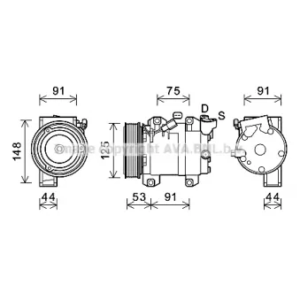 PRASCO RTK627 - Compresseur, climatisation