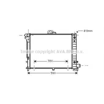 PRASCO SB2046 - Radiateur, refroidissement du moteur