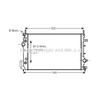 PRASCO SB2080 - Radiateur, refroidissement du moteur