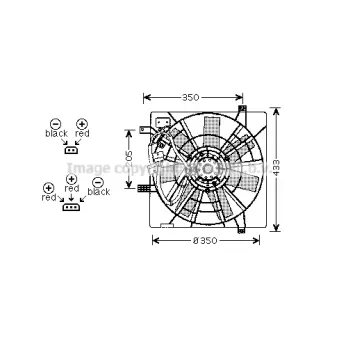 PRASCO SB7501 - Ventilateur, refroidissement du moteur