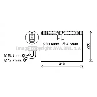 Évaporateur climatisation PRASCO [SBV075]