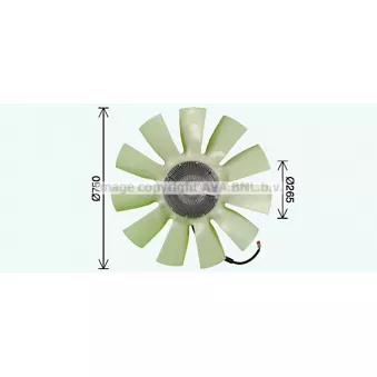 Ventilateur, refroidissement du moteur PRASCO [SCF087]