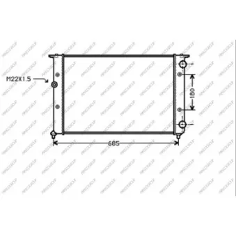 Radiateur, refroidissement du moteur PRASCO OEM 1h0121253ak