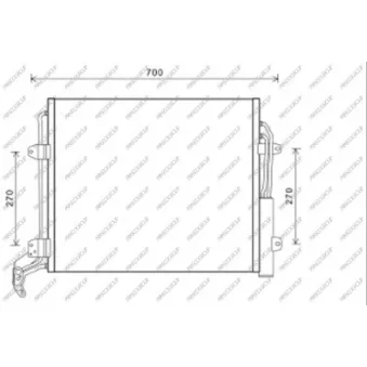 Condenseur, climatisation PRASCO OEM 7n0820411c