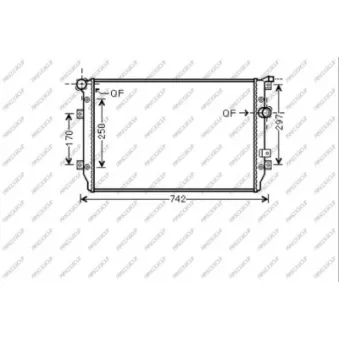 Radiateur, refroidissement du moteur PRASCO OEM 5N0121253H