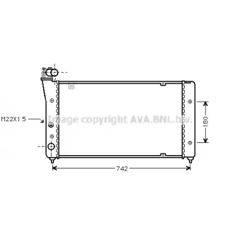 PRASCO ST2030 - Radiateur, refroidissement du moteur