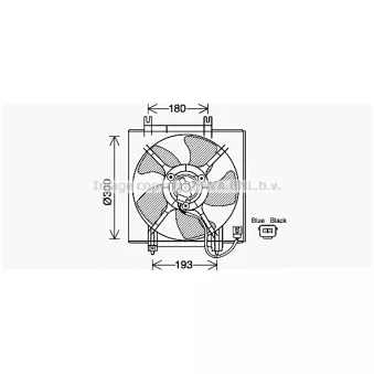 PRASCO SU7517 - Ventilateur, refroidissement du moteur