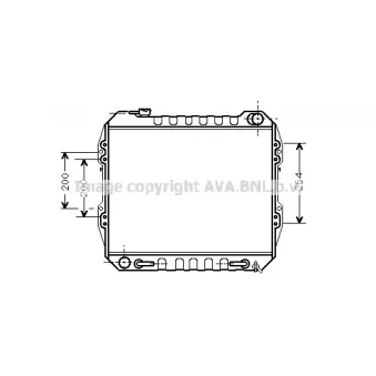 PRASCO TO2165 - Radiateur, refroidissement du moteur