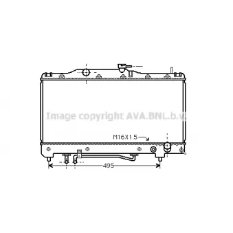 PRASCO TO2205 - Radiateur, refroidissement du moteur