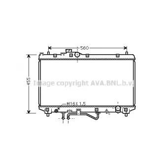 PRASCO TO2453 - Radiateur, refroidissement du moteur