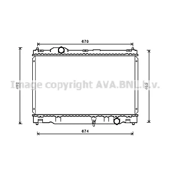 PRASCO TO2669 - Radiateur, refroidissement du moteur