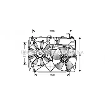 PRASCO TO7534 - Ventilateur, refroidissement du moteur