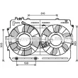 Ventilateur, refroidissement du moteur PRASCO [TO7570]
