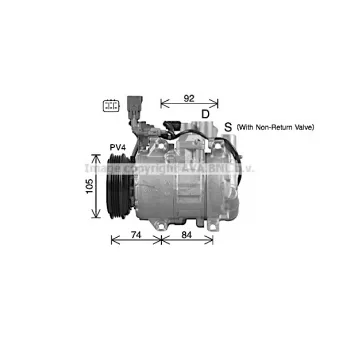 PRASCO TOK763 - Compresseur, climatisation