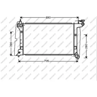 PRASCO TY087R001 - Radiateur, refroidissement du moteur