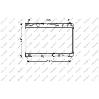 Radiateur, refroidissement du moteur PRASCO TY325R004