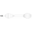 Arbre de transmission GENERAL RICAMBI [RE3012]