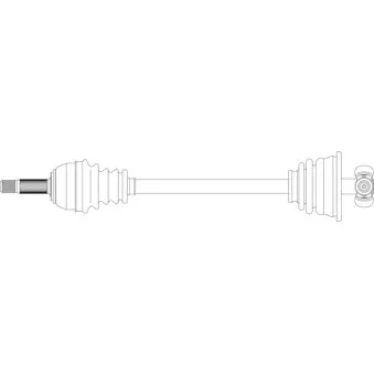 Arbre de transmission avant gauche GENERAL RICAMBI OEM 7701351162
