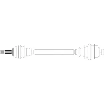 Arbre de transmission avant droit GENERAL RICAMBI OEM 7708758051