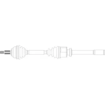 Arbre de transmission avant droit GENERAL RICAMBI OEM 7701352427