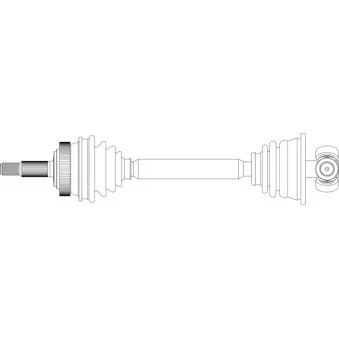 Arbre de transmission avant droit GENERAL RICAMBI RE3127