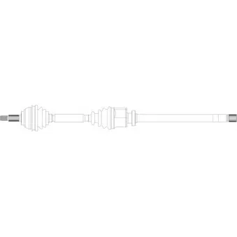 Arbre de transmission avant droit GENERAL RICAMBI OEM 7701352589